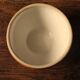 Small vintage two-tone stoneware salad bowl