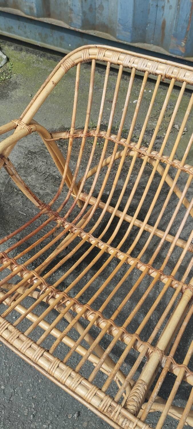 Rattan garden furniture from the 70s
