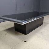 Table basse chromée vintage, années 1970