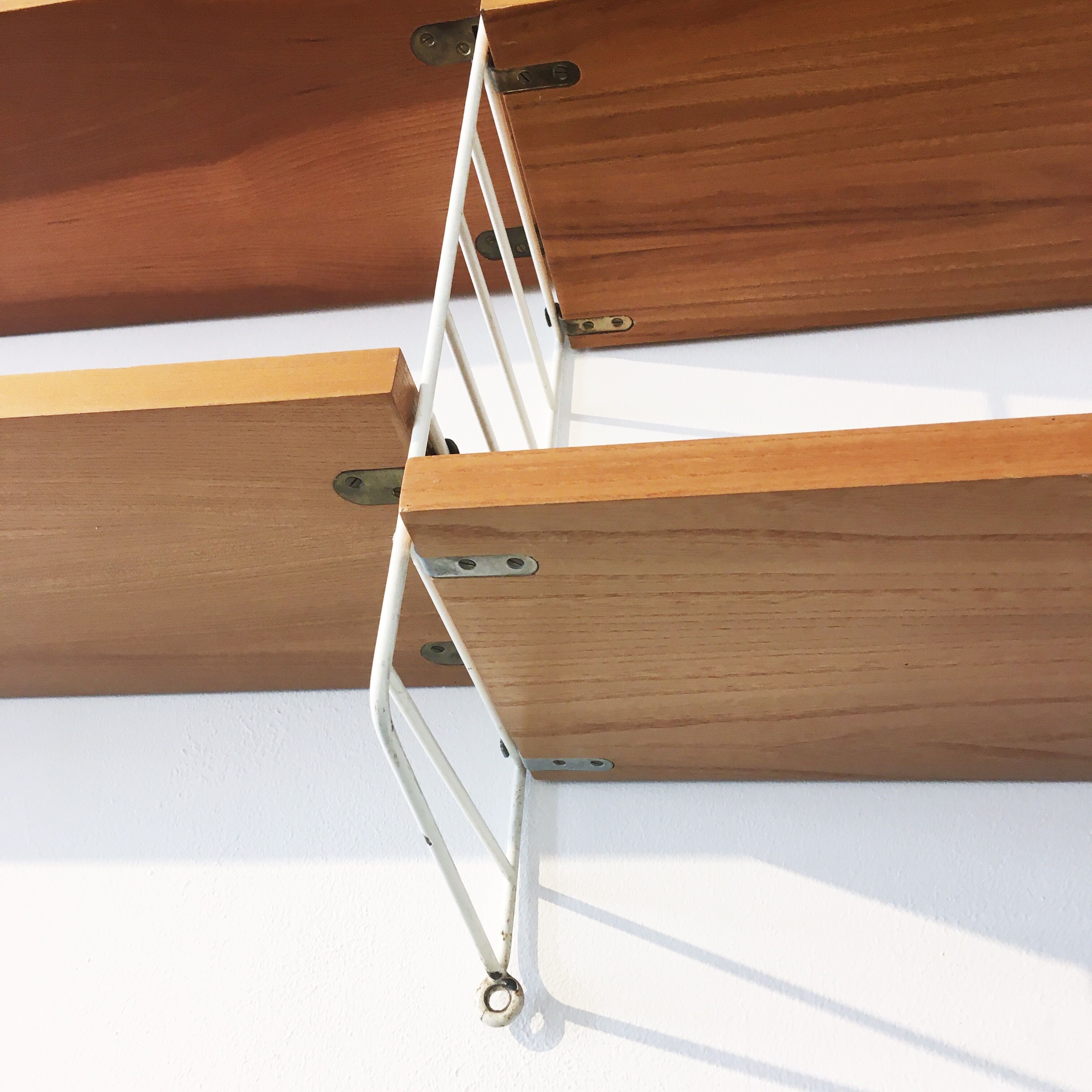 Ladder shelf wallunit, by Kasja & Nisse Strinning for String Design, Sweden, 1960s