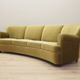 Green velour sofa, Danish design, 1960s, production: Denmark