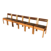 6 chaise bois et skaï