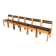 6 chaise bois et skaï