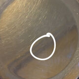 Silver metal ice bucket