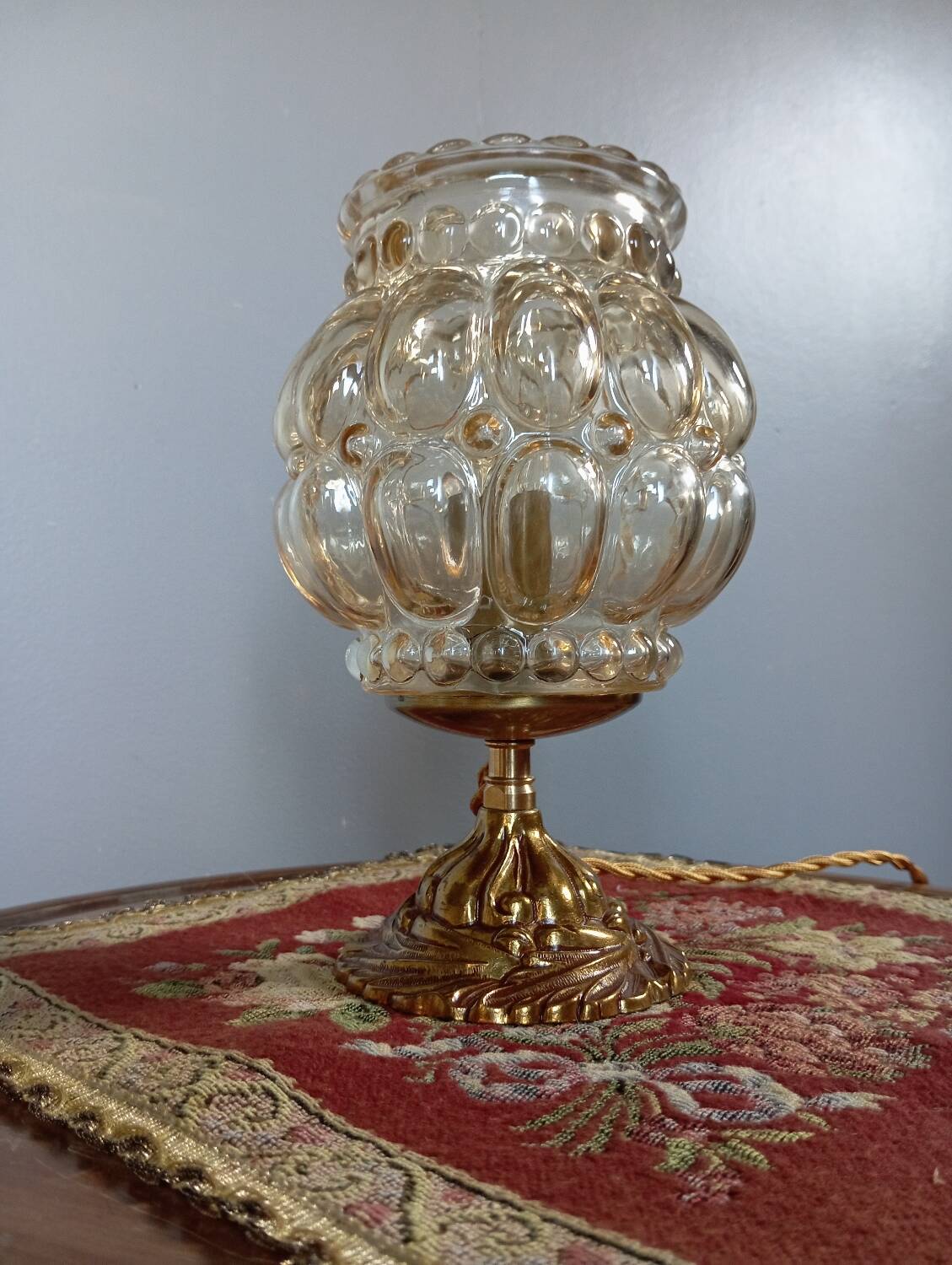 Lampe de table esprit bubble style Helena Tynell, vintage 1960