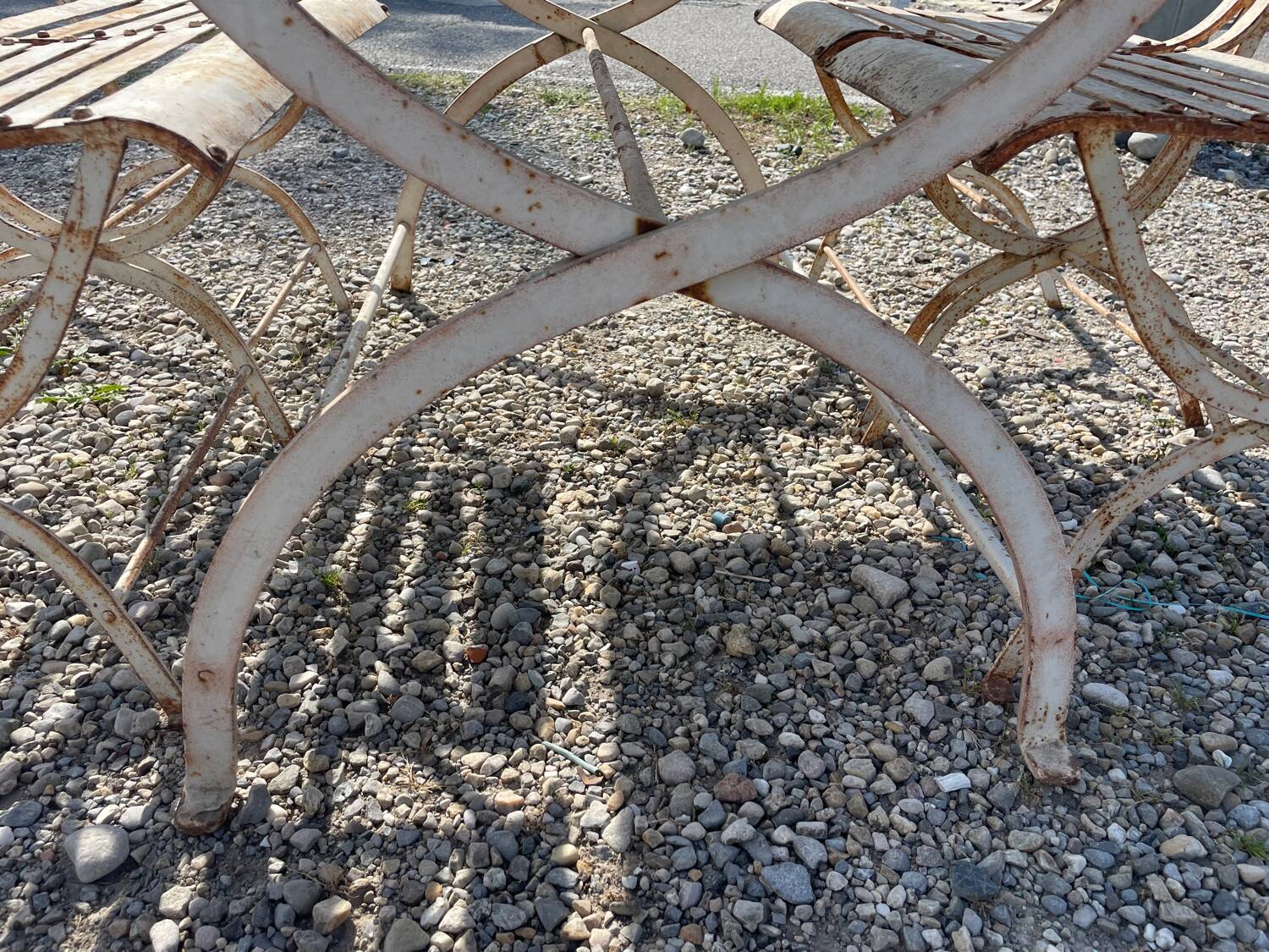 Wrought iron garden furniture 1900