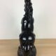 Prancing horse lamp and flame