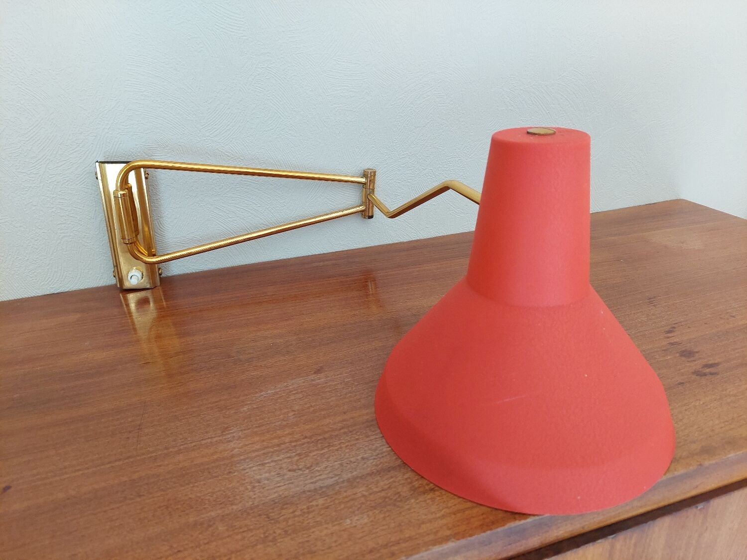 René Mathieu Lunel double arm wall light