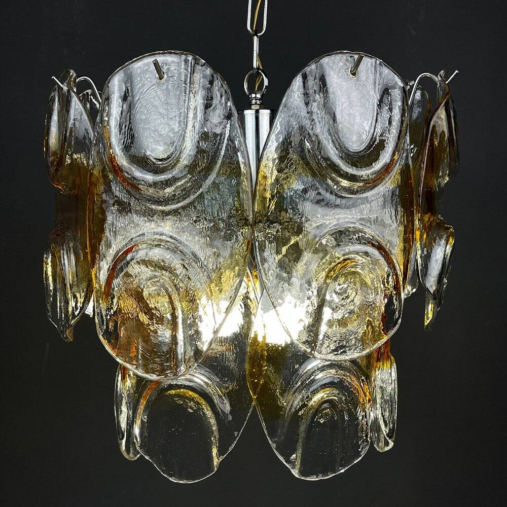 Murano glass chandelier by Mazzega, Italy, 1960s