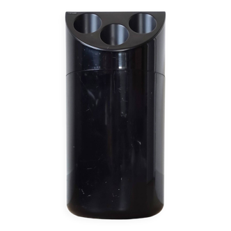 Vintage space age black Umbrella stand, Manade, Samp, Roezé 72