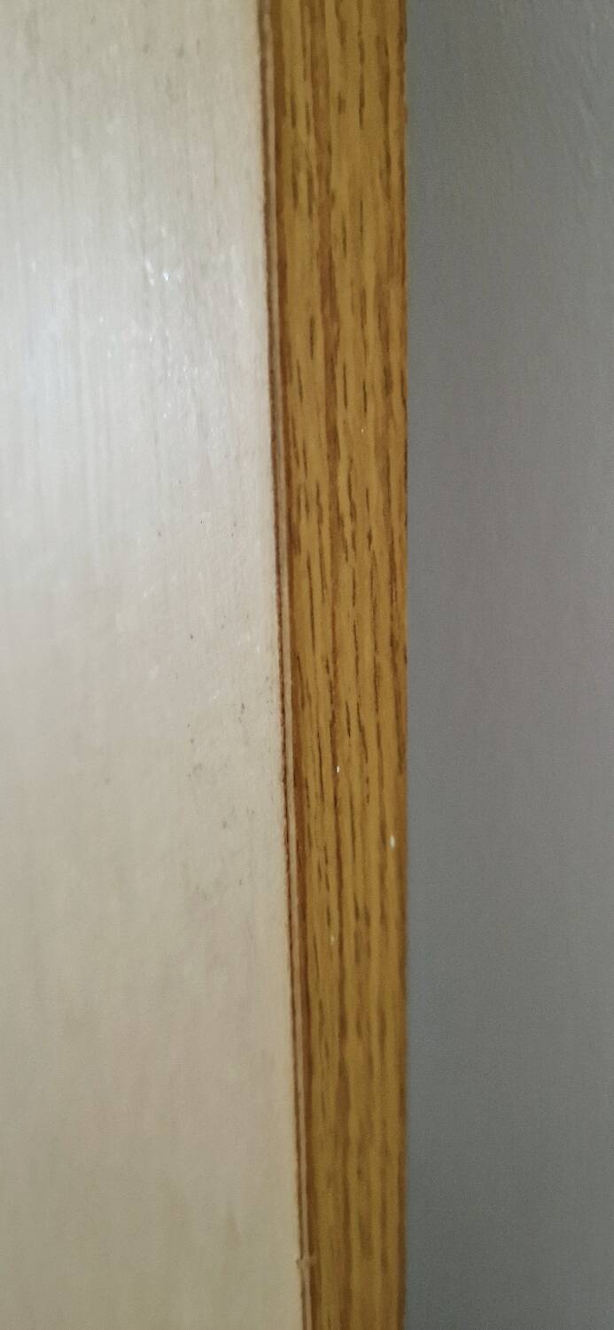 Scandinavian vintage wooden mirror