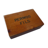 Jeu de carte "Pernod Fils" dans sa boîte en bois