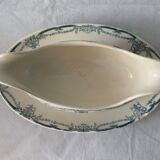 Service 20 plates and 3 dishes blue earthenware Vaucluse U-C Sarreguemines Digoin