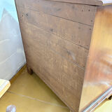 19th century Georgian style commode in end-grain wood marquetry.