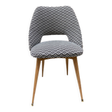 Chaise tonneau retapissée