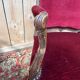 Pair of armchairs from the Louis XV period – Carved wood, burgundy velvet