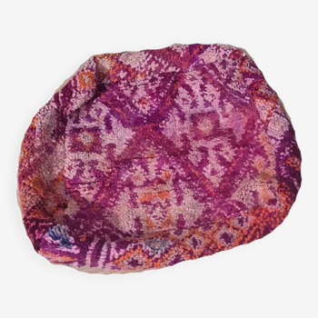 Pouf berbère bohemian fait main 60 X 60 X 25 CM