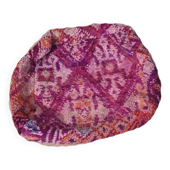 Handmade bohemian Berber pouf 60 X 60 X 25 CM