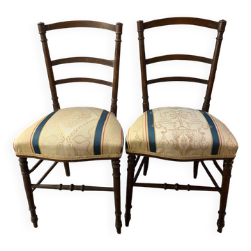 Paire de chaises Napoléon III, début XXème