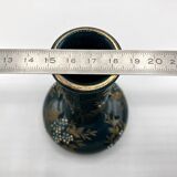 Small Gien vase in enamelled earthenware • Napoleon III