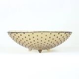 Bol Vintage en Verre à Clous en Forme de Larme, 1970s