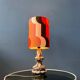 Space Age table lamp in orange ceramic West Germany Fat Lava