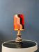 Lampe de table Space Age en céramique orange West Germany Fat Lava