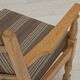 1970s, pair of Scandinavian armchairs, furniture wool, solid oak wood.