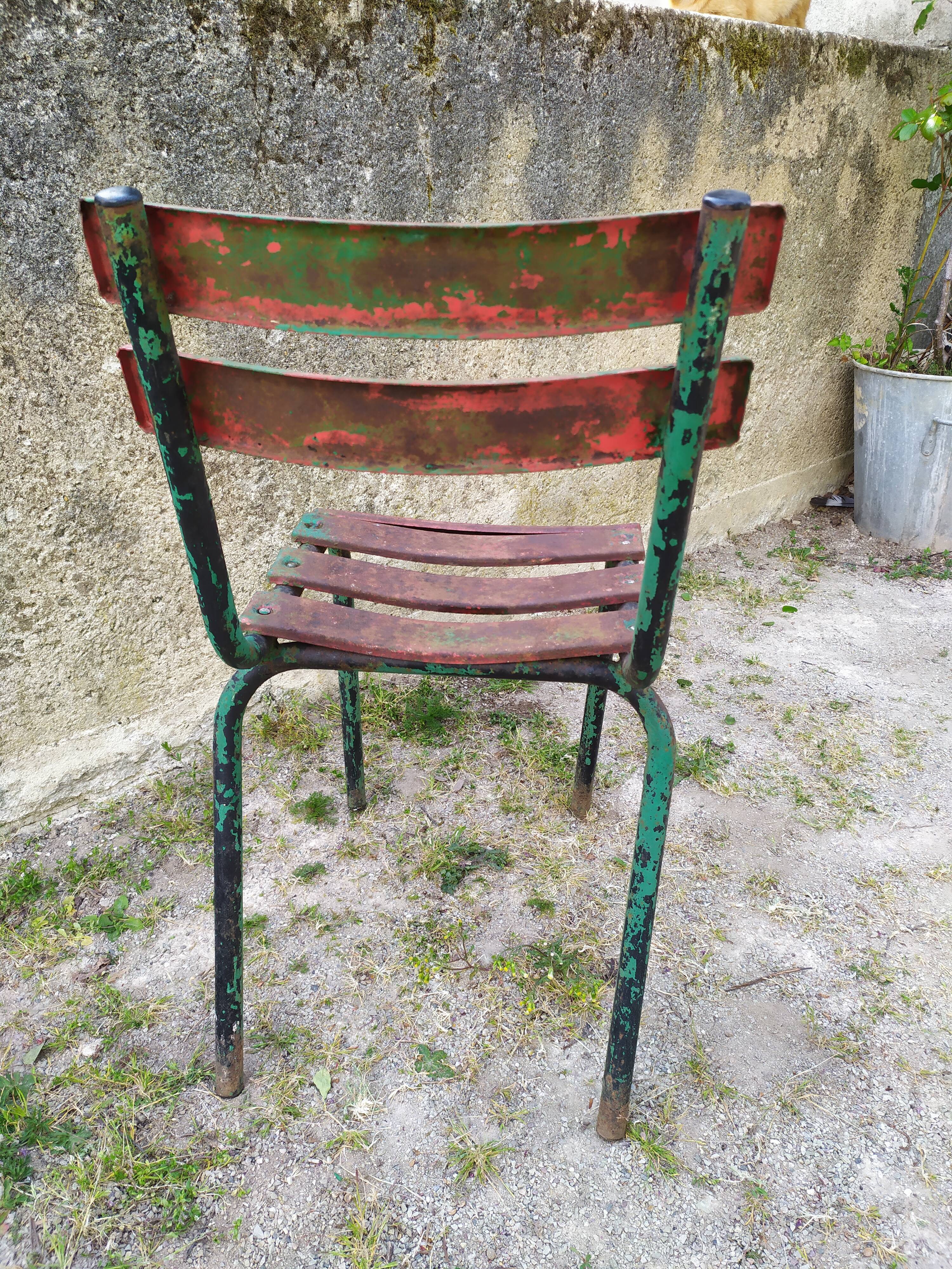 Iron garden chair