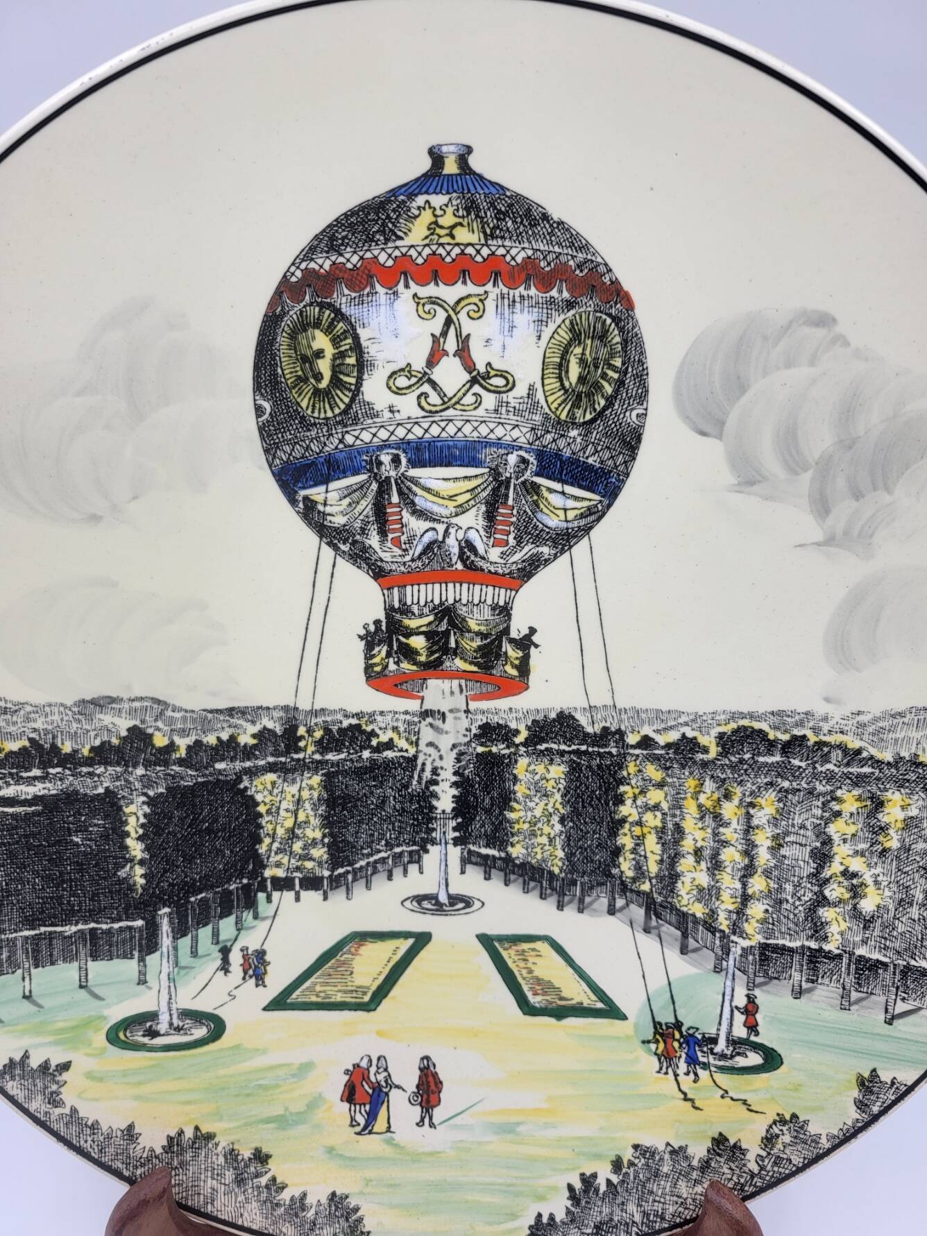 Decorative Plate Series "The Travels" in Limited Edition from Longwy France