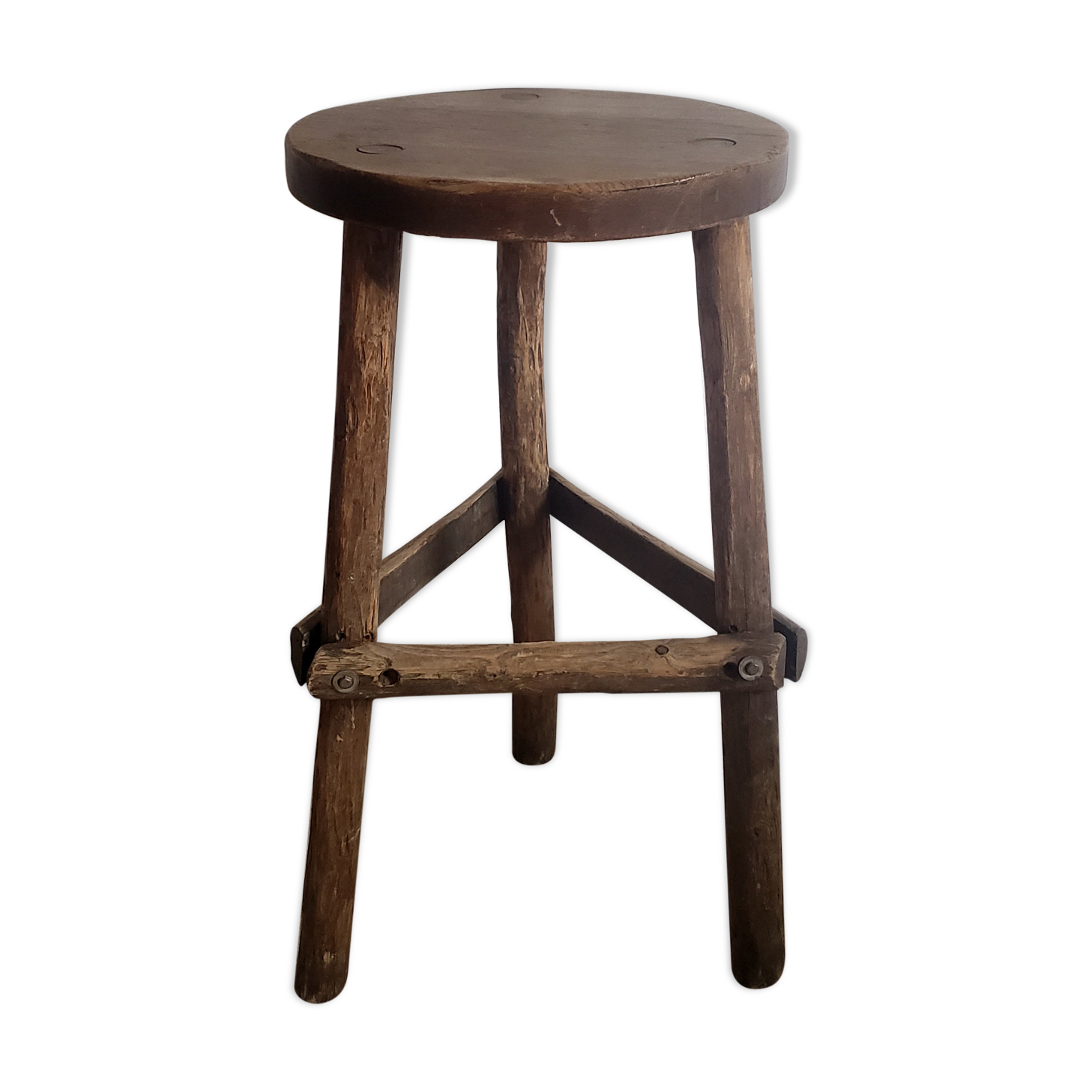 High brutalist stool