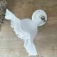 Tulip wall lamp glass collar and porcelain base