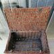 Vintage wicker travel basket