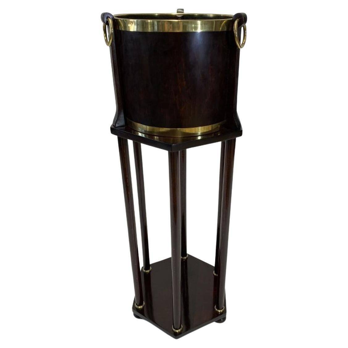 Ice bucket with stand attributed to Adolf Loos