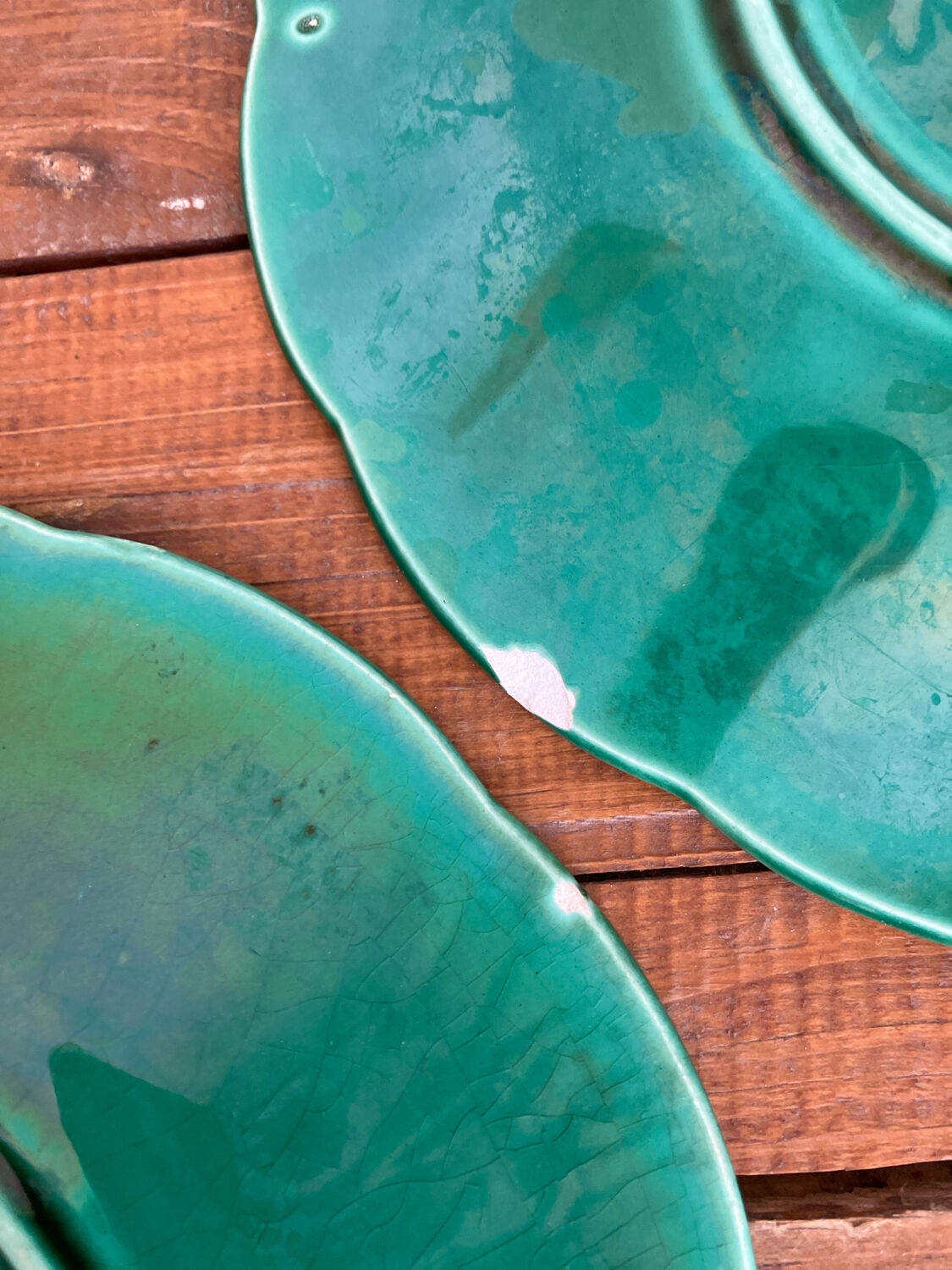 3 slushie dessert plates