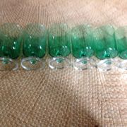 Series of 12 walking glasses