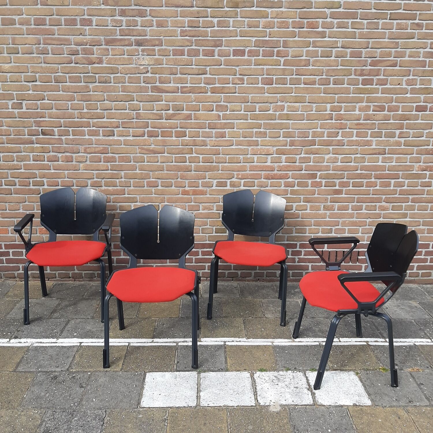Set of four office chairs by Foscher for Sitform 1970