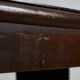Large Robust Dinig Table with Carved Legs and Glass Top