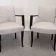 Pair of Art Deco bridge chairs, France circa 1920