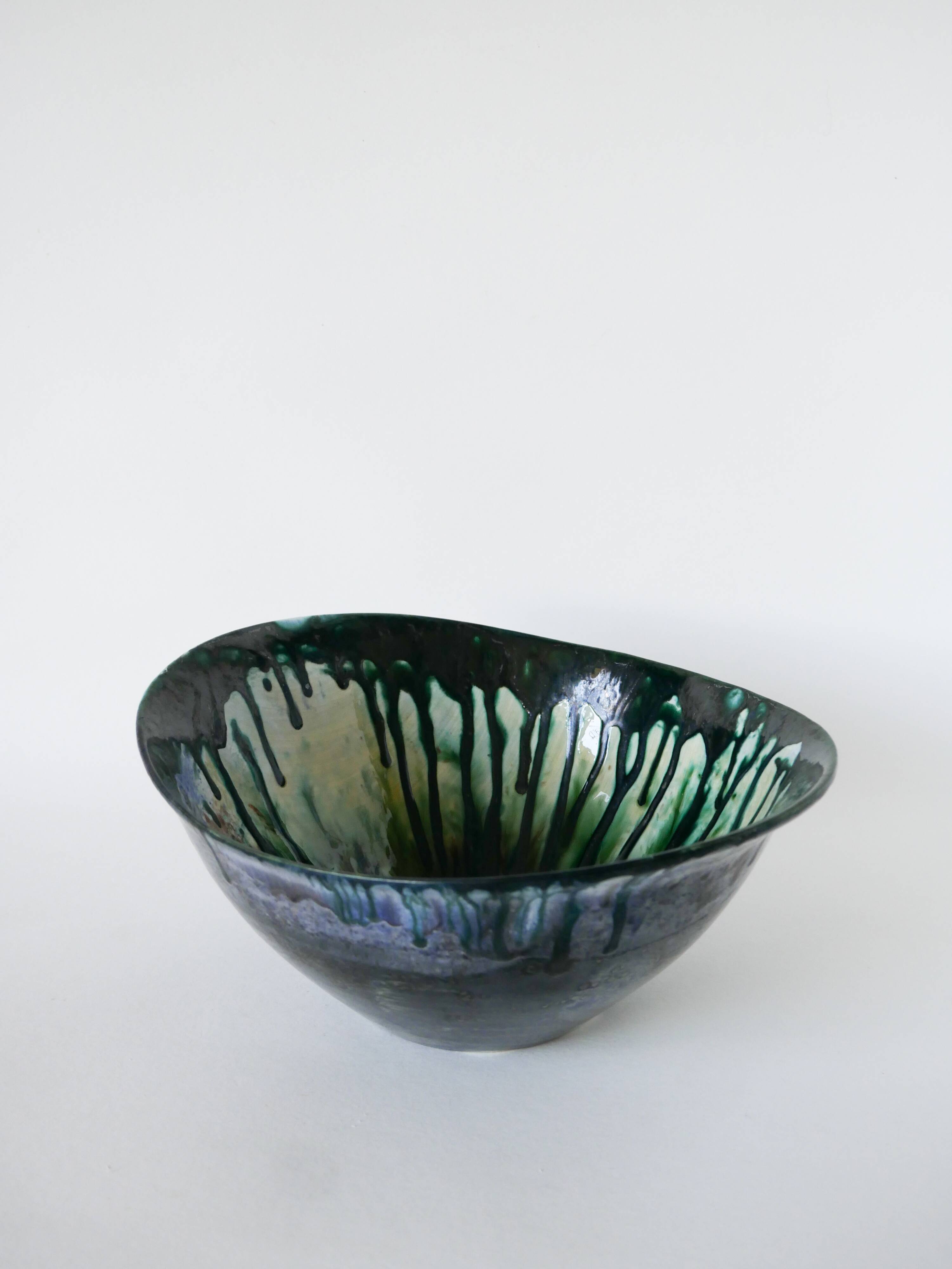 Ceramic salad bowl from Morvan, 1970