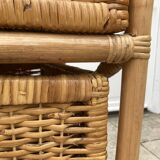 Vintage rattan chiffonier