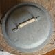 Medium round zinc basin with garden lid