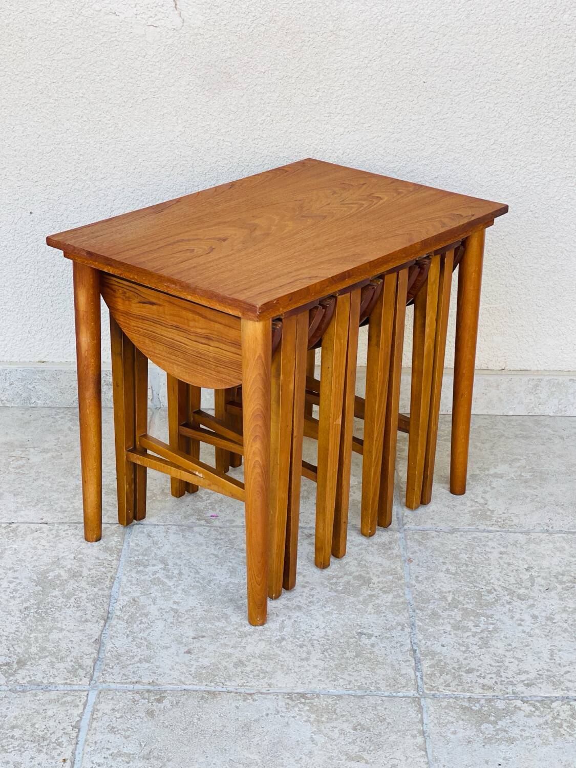 Scandinavian teak coffee tables, 1960.