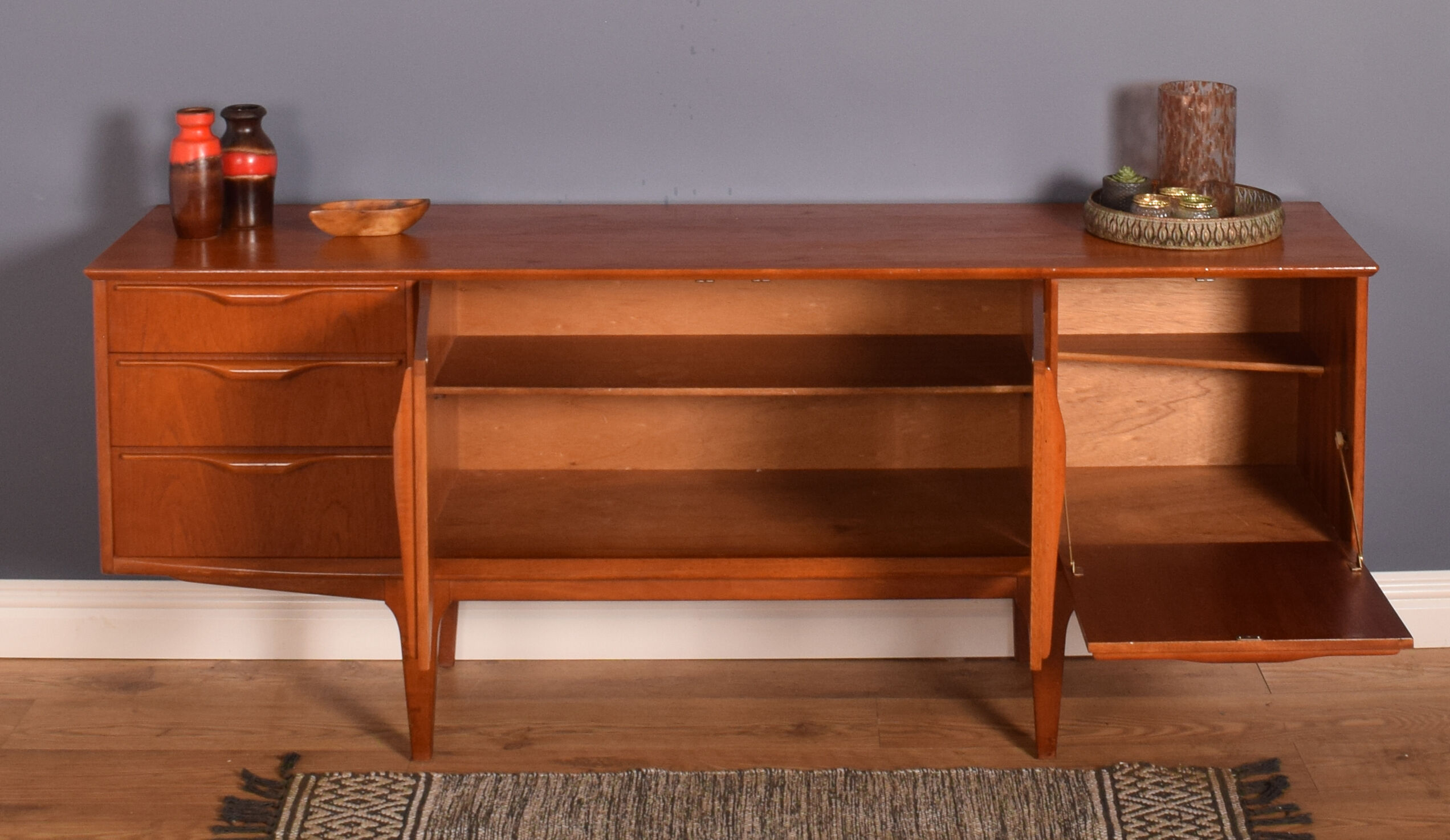 Restored Teak 1960s Retro Long Jentique Sideboard