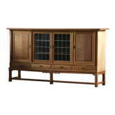 Vintage Danish 1960s Modern Oak Cabinet In The Style Of Henning Kjærnulf