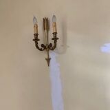 Lot d’un lustre et 2 appliques