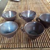 Series of 5 sandstone cups