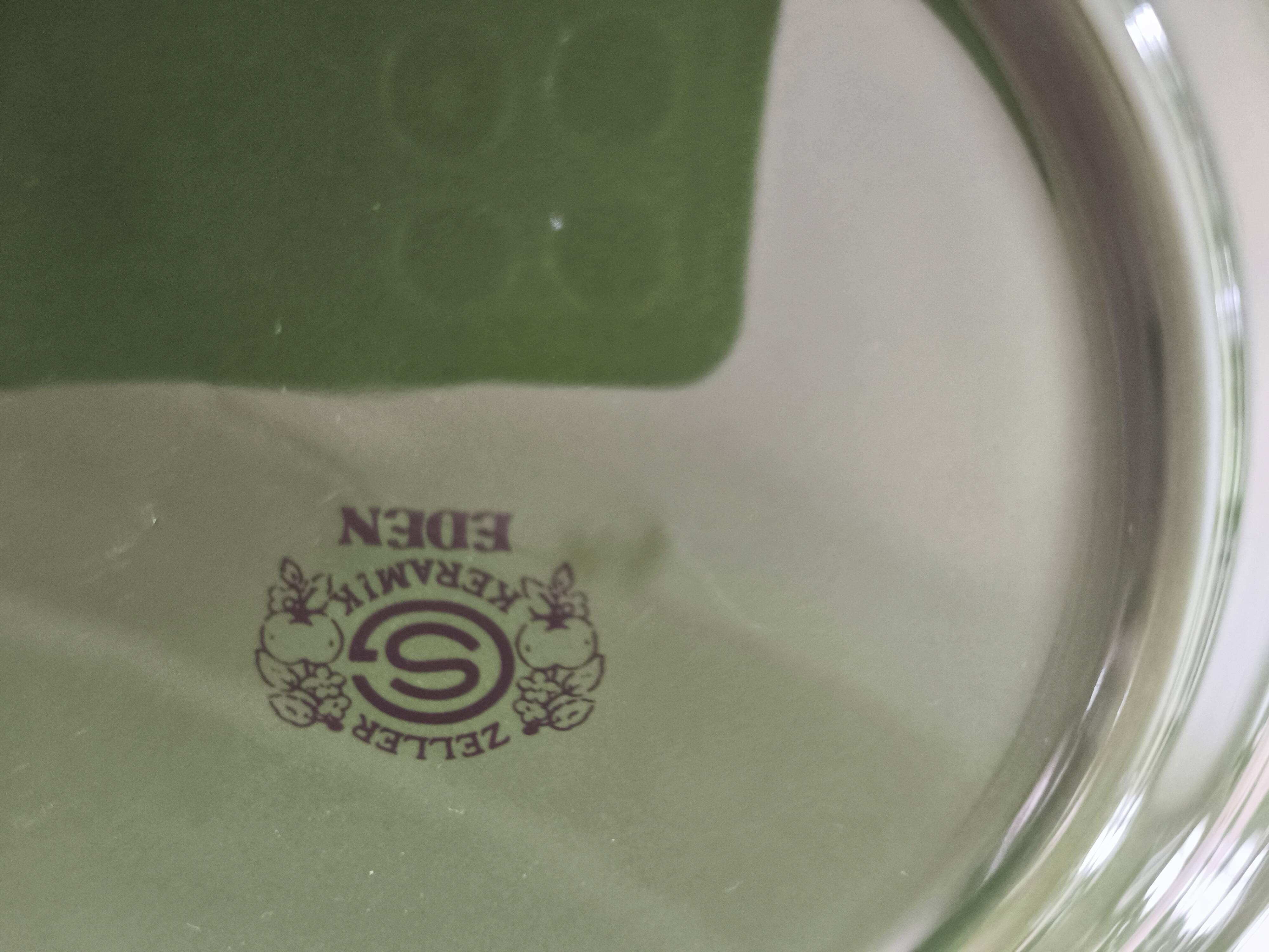 Set of 6 vintage Zeller Keramik dessert plates Eden model