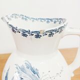 Broc de toilette vase Sarreguemines tulipes
