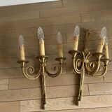Appliques murales en bronze
